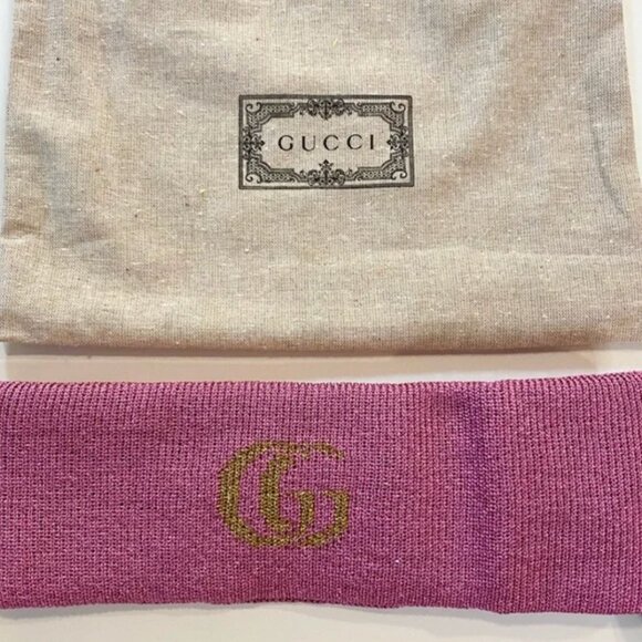 Gucci GG Logo Cashmere Blend Headband